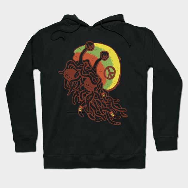 Rastafarian Pastafarian Hoodie by pastafarian